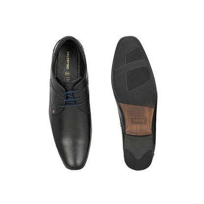 Valentino Mens Leather Formal Derbies - Black