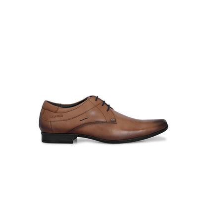 Valentino Mens Leather Formal Derbies - Brown