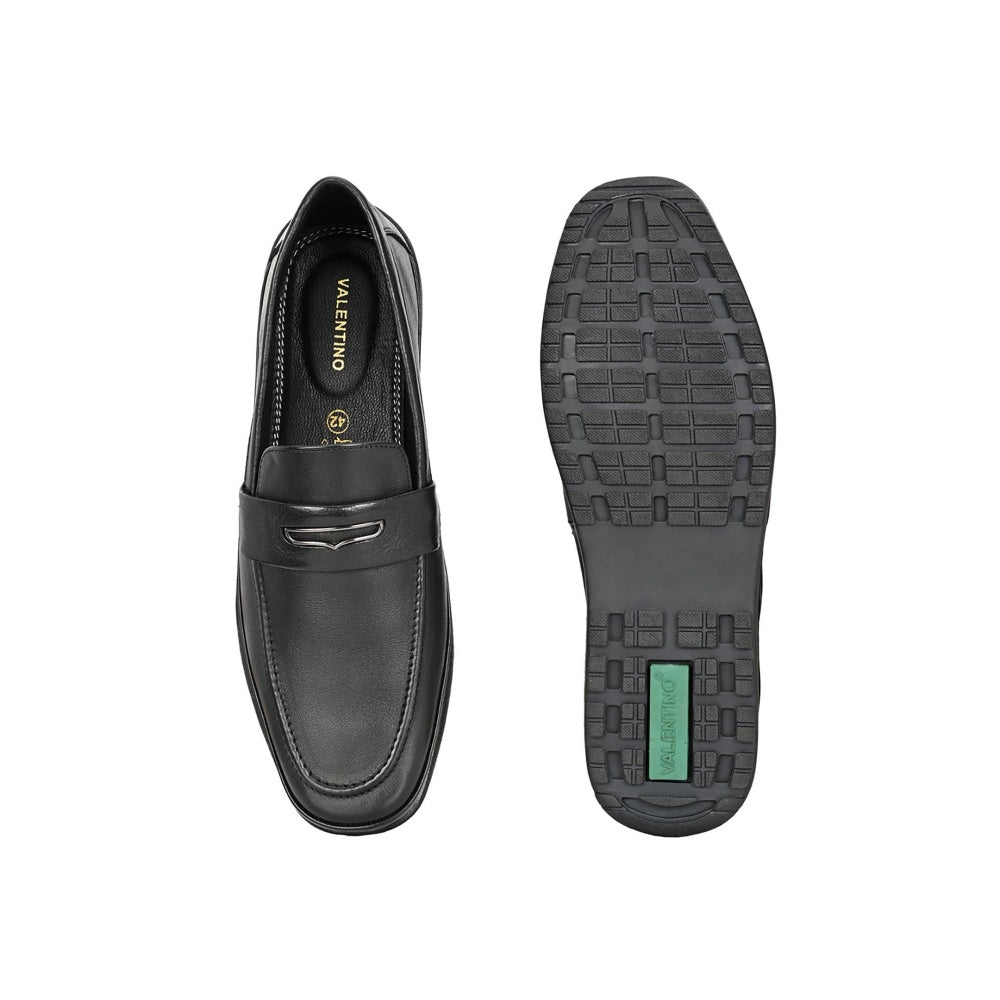 Valentino Men Black Casual Loafers