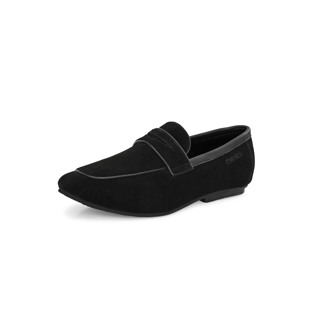 Valentino Men Black Casual Loafers