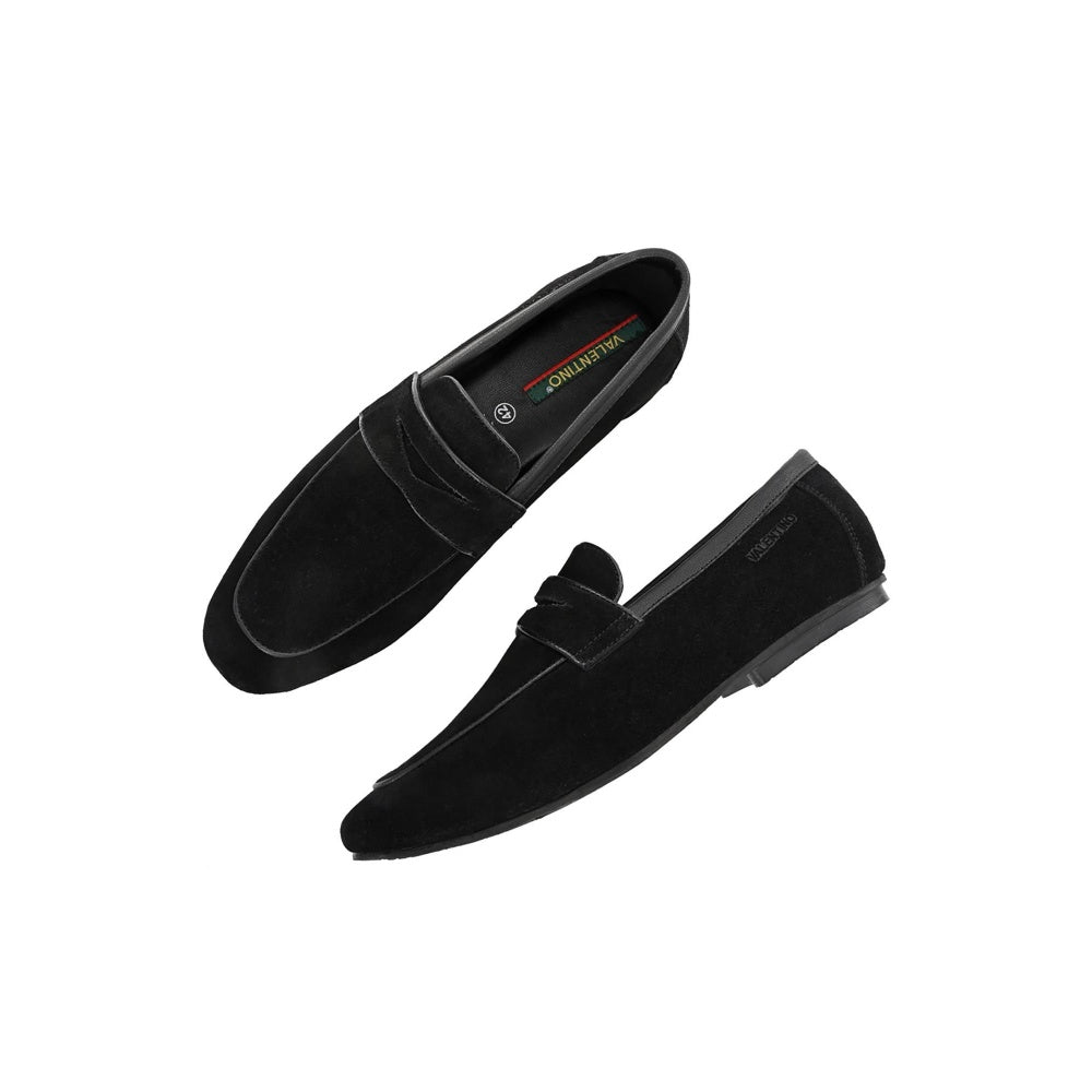 Valentino Men Black Casual Loafers
