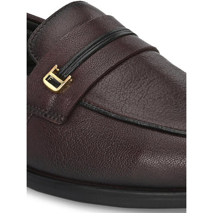 Valentino Men Maroon Casual Loafers