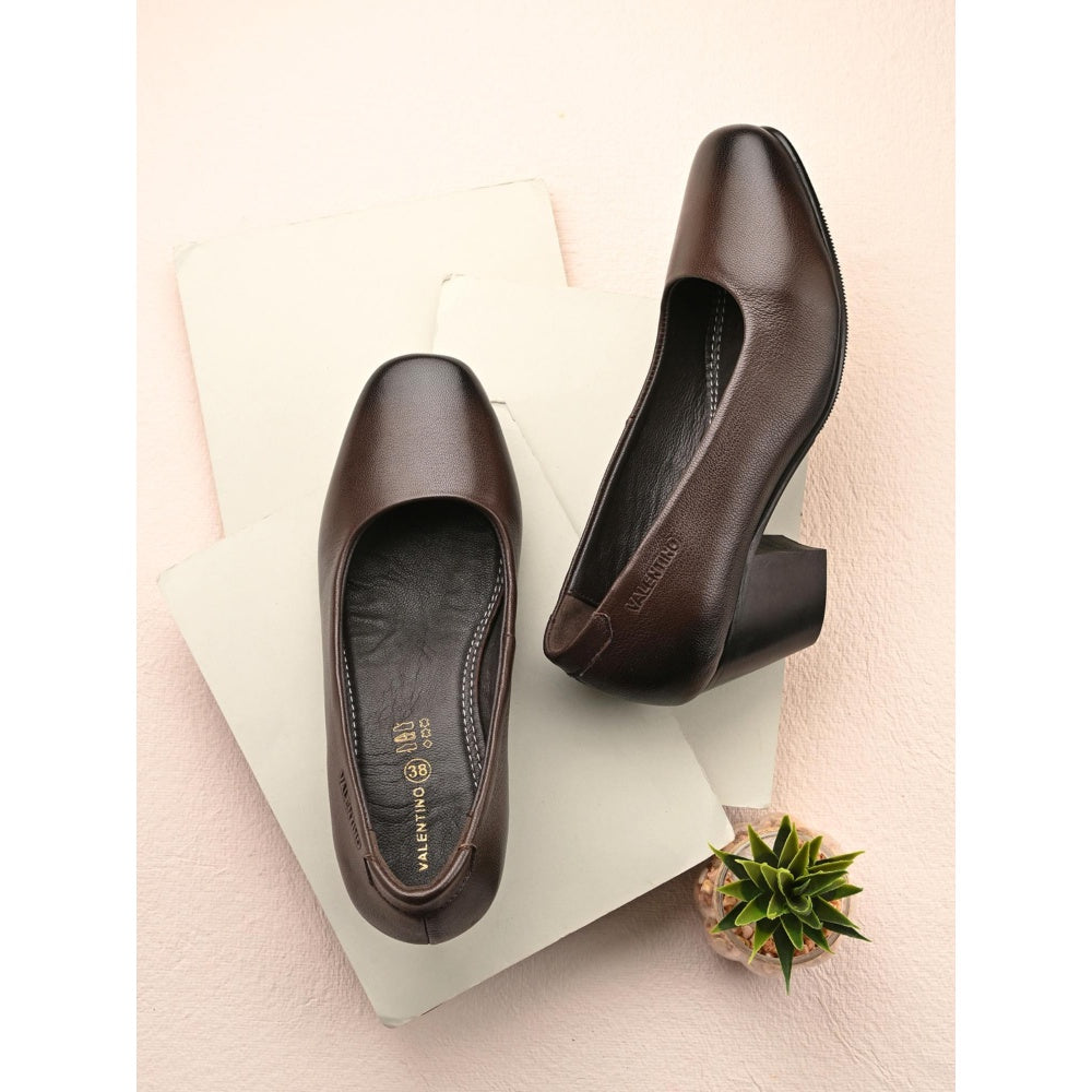 Valentino Women Brown Casual Loafers