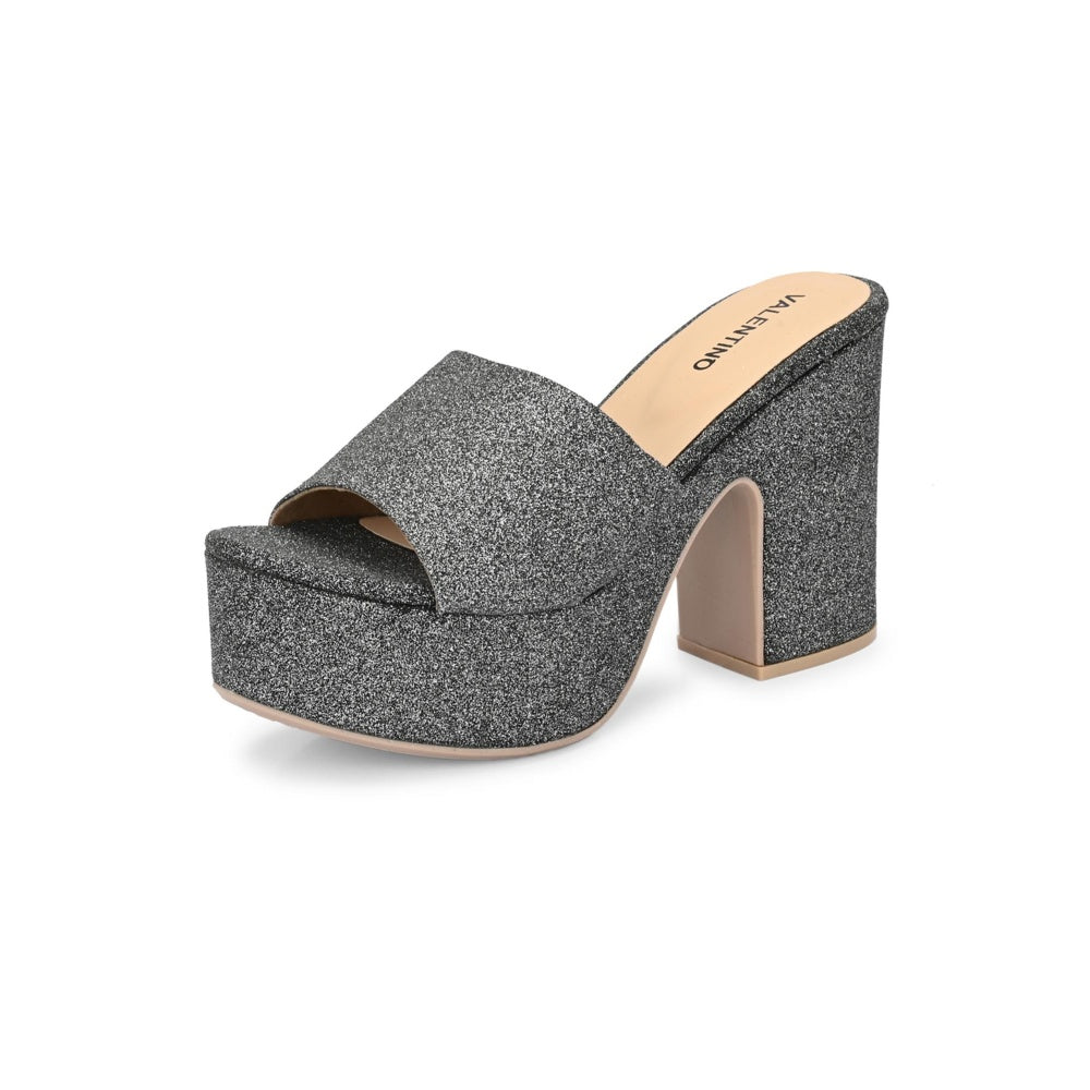 Valentino Women Premium Grey Sandal Heels
