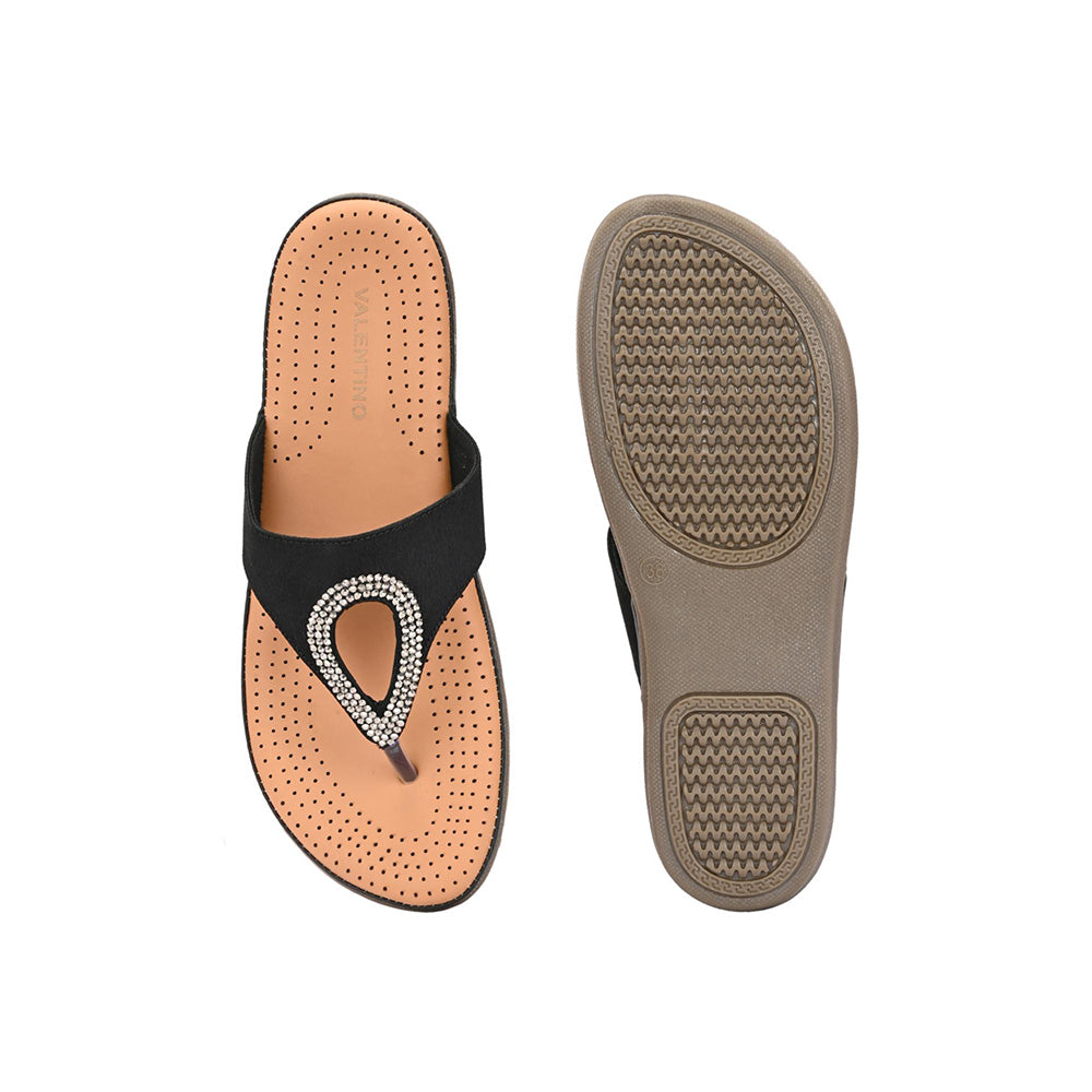 Valentino Women Black Sandals
