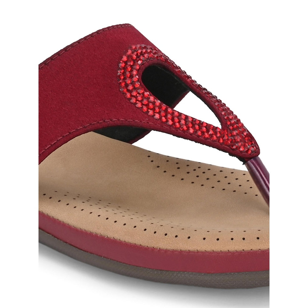 Valentino Women Maroon Sandals
