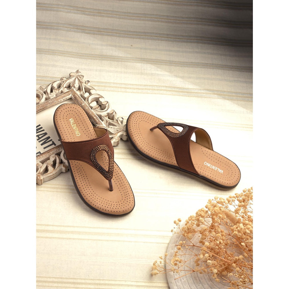 Valentino Women Copper Sandals