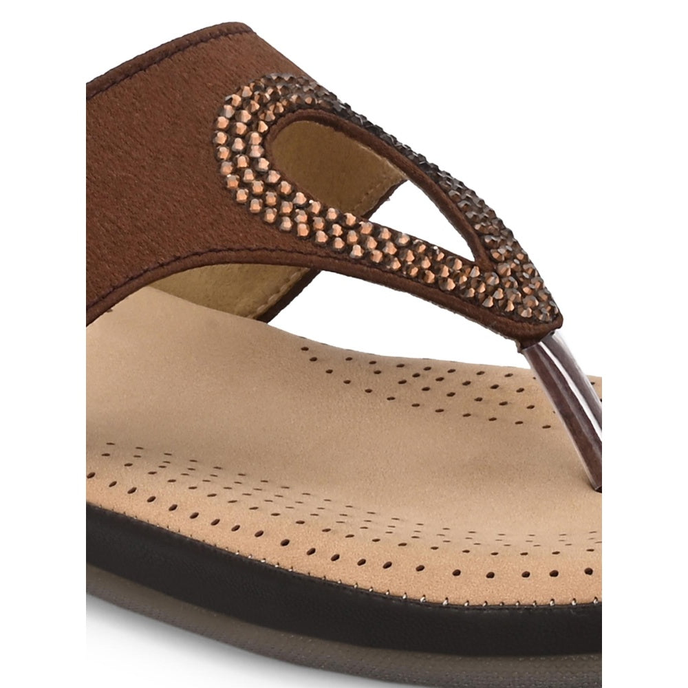 Valentino Women Copper Sandals