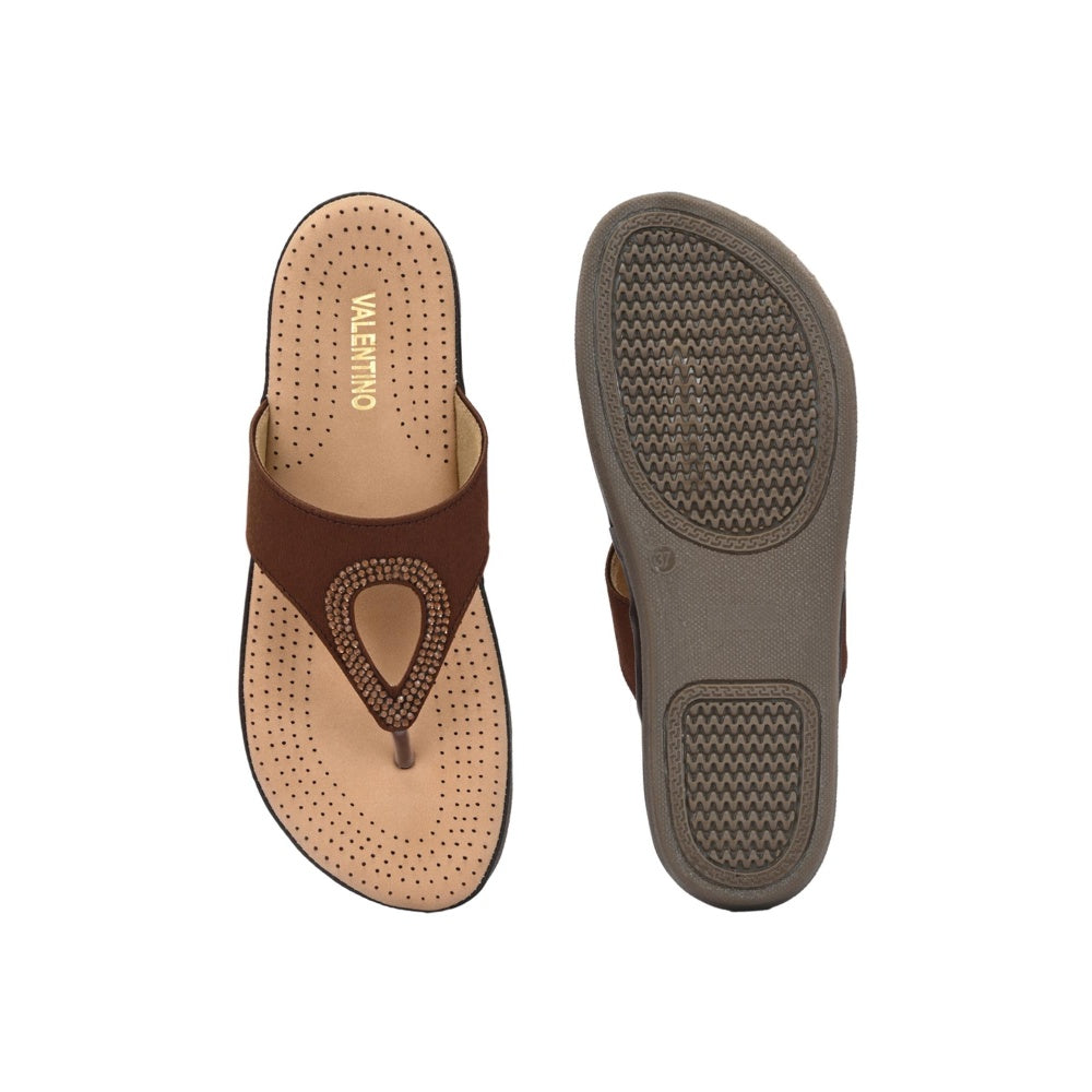 Valentino Women Copper Sandals