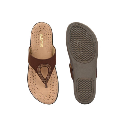 Valentino Women Copper Sandals