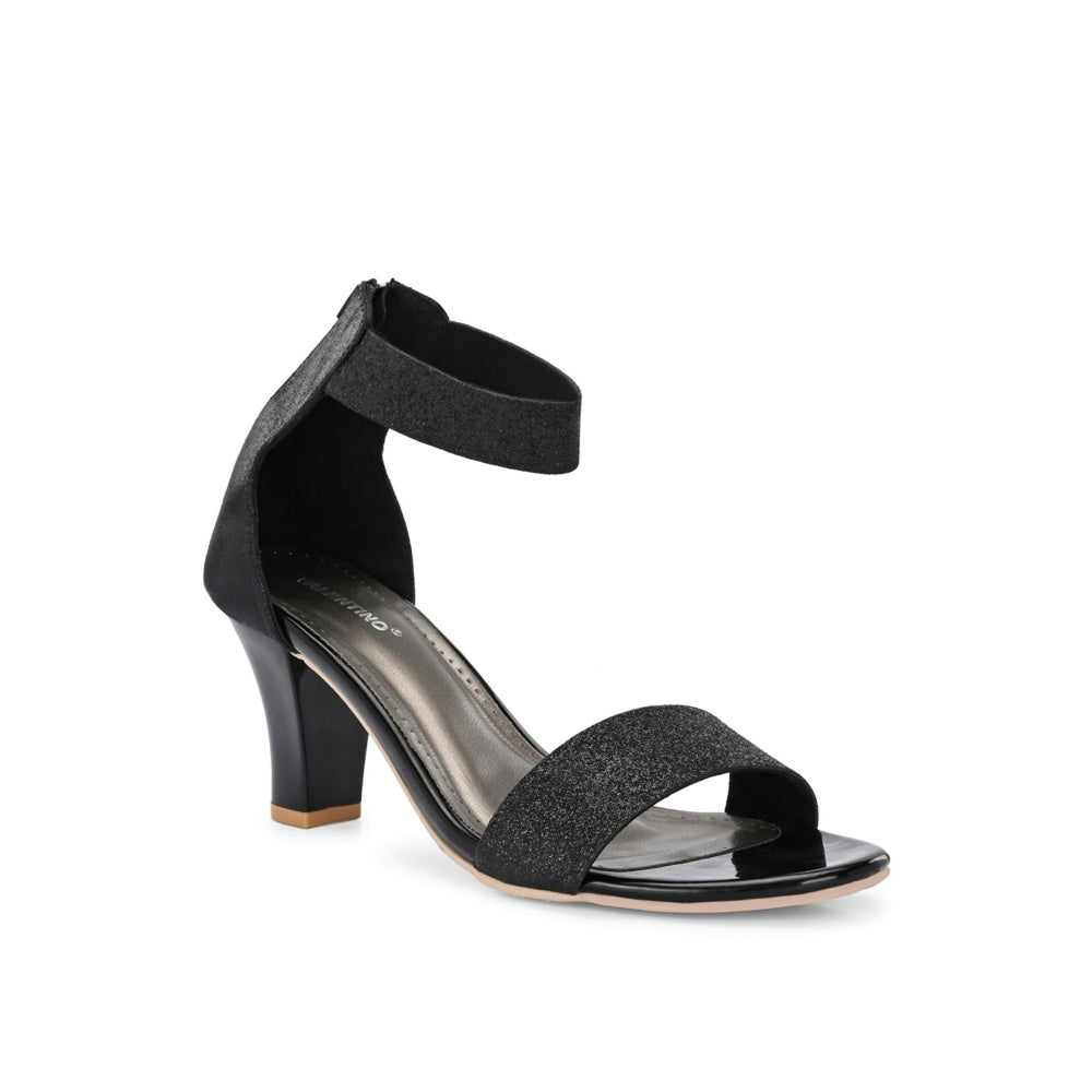Valentino Women Premium Black Sandal Heels