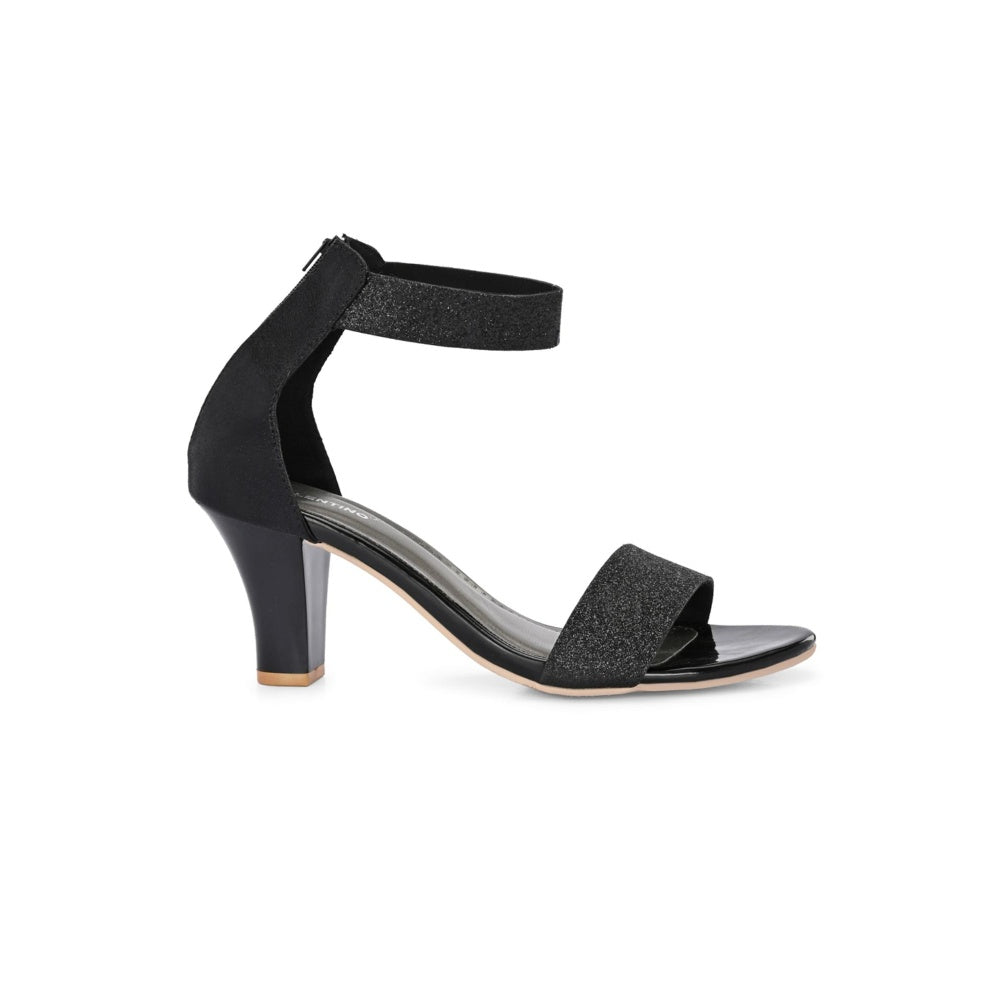 Valentino Women Premium Black Sandal Heels