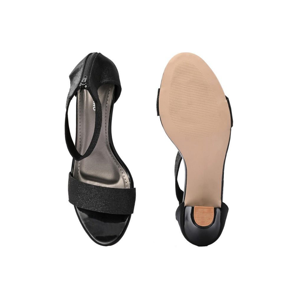 Valentino Women Premium Black Sandal Heels