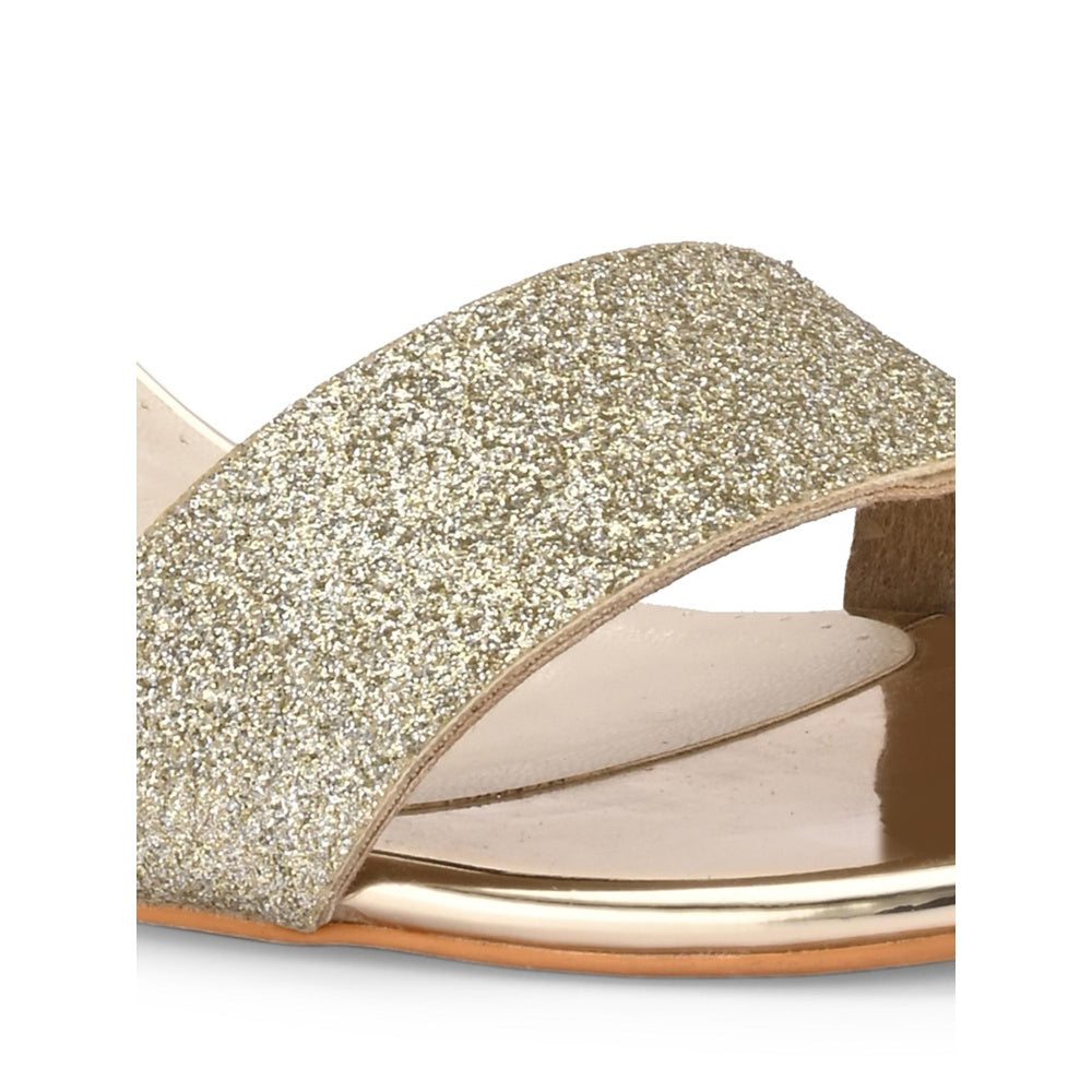 Valentino Women Premium Gold Sandal Heels