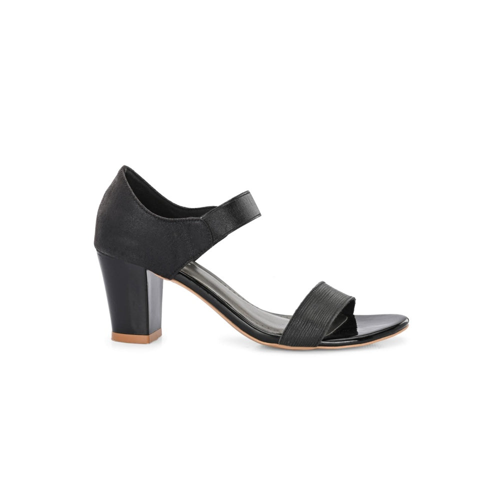 Valentino Women Premium Black Sandal Heels