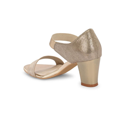 Valentino Women Premium Gold Sandal Heels