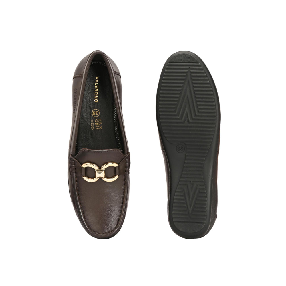 Valentino Women Brown Casual Loafers