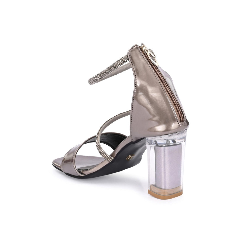 Valentino Women Premium Silver Sandal Heels