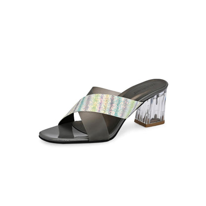 Valentino Women Premium Grey Sandal Heels
