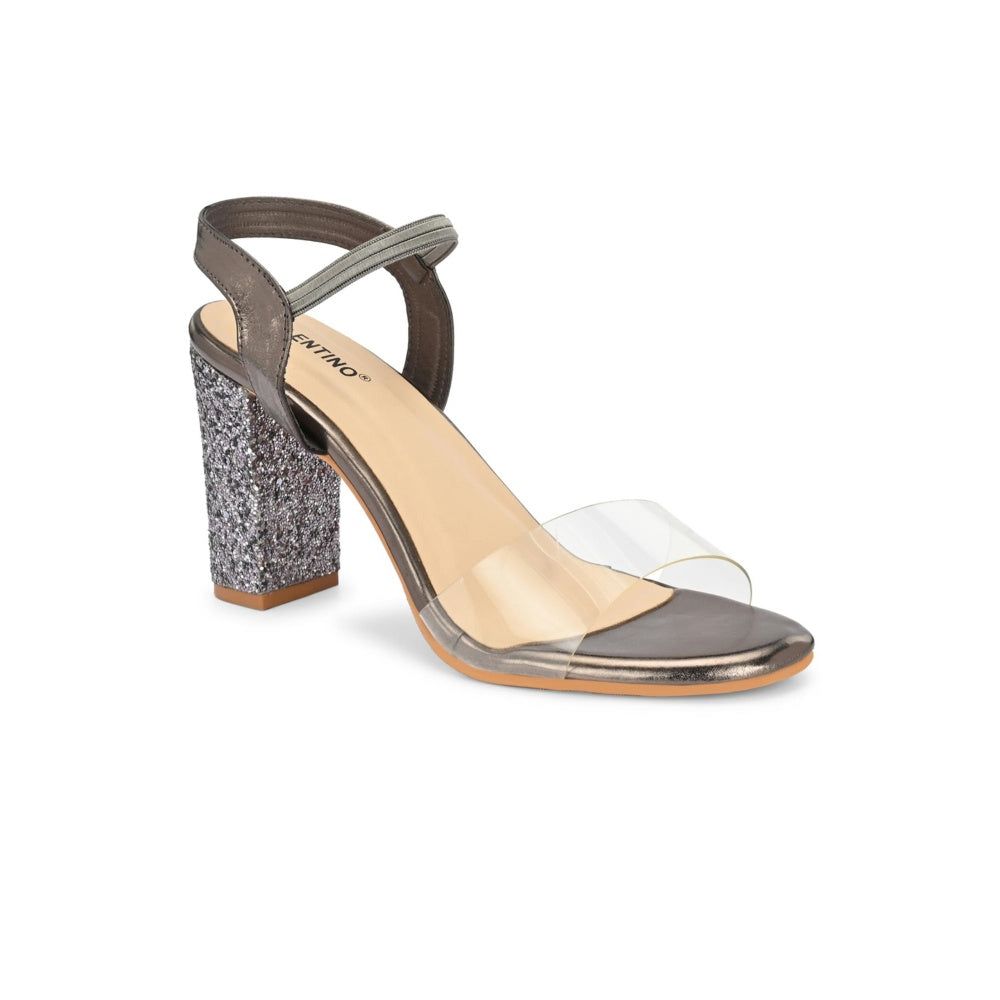 Valentino Women Premium Silver Sandal Heels