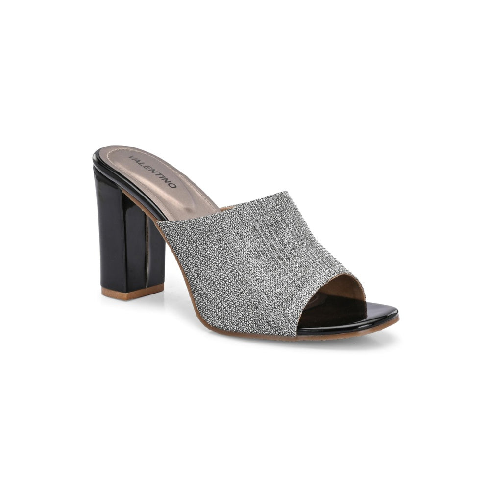 Valentino Women Premium Silver Sandal Heels