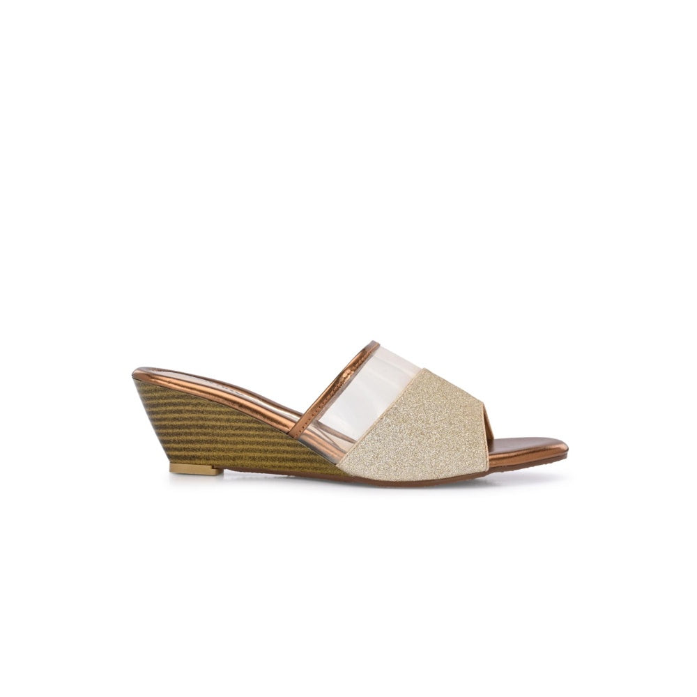 Valentino Women Premium Gold Wedges