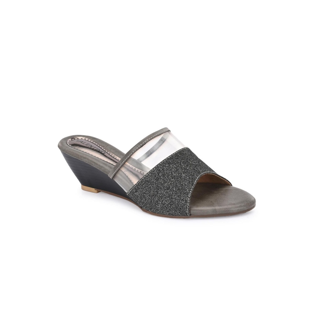 Valentino Women Premium Silver Wedges