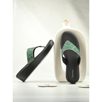 Valentino Women Premium Green Sandal Heels