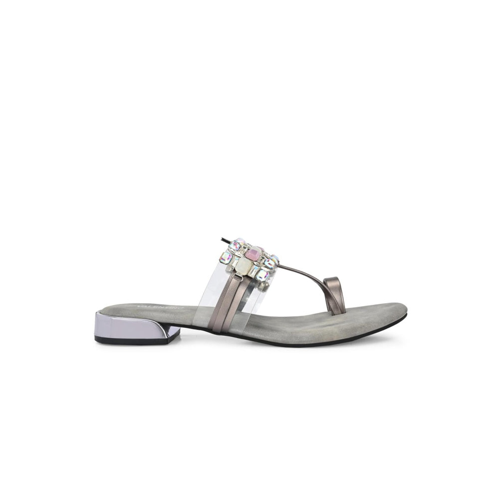 Valentino Women Premium Grey Sandal Heels