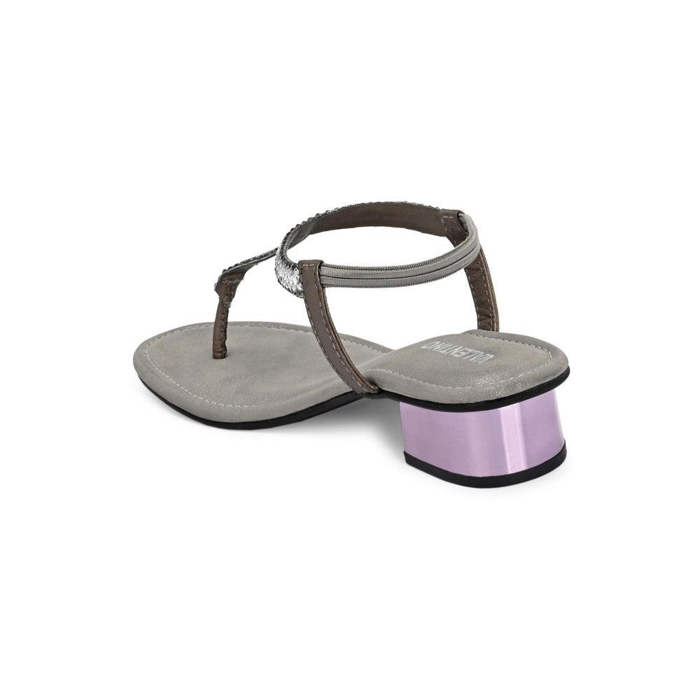 Valentino Women Silver Sandal Heels