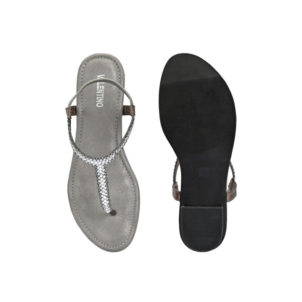 Valentino Women Silver Sandal Heels