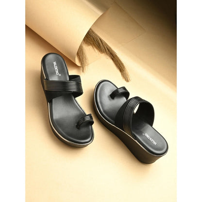 Valentino Women Black Wedges