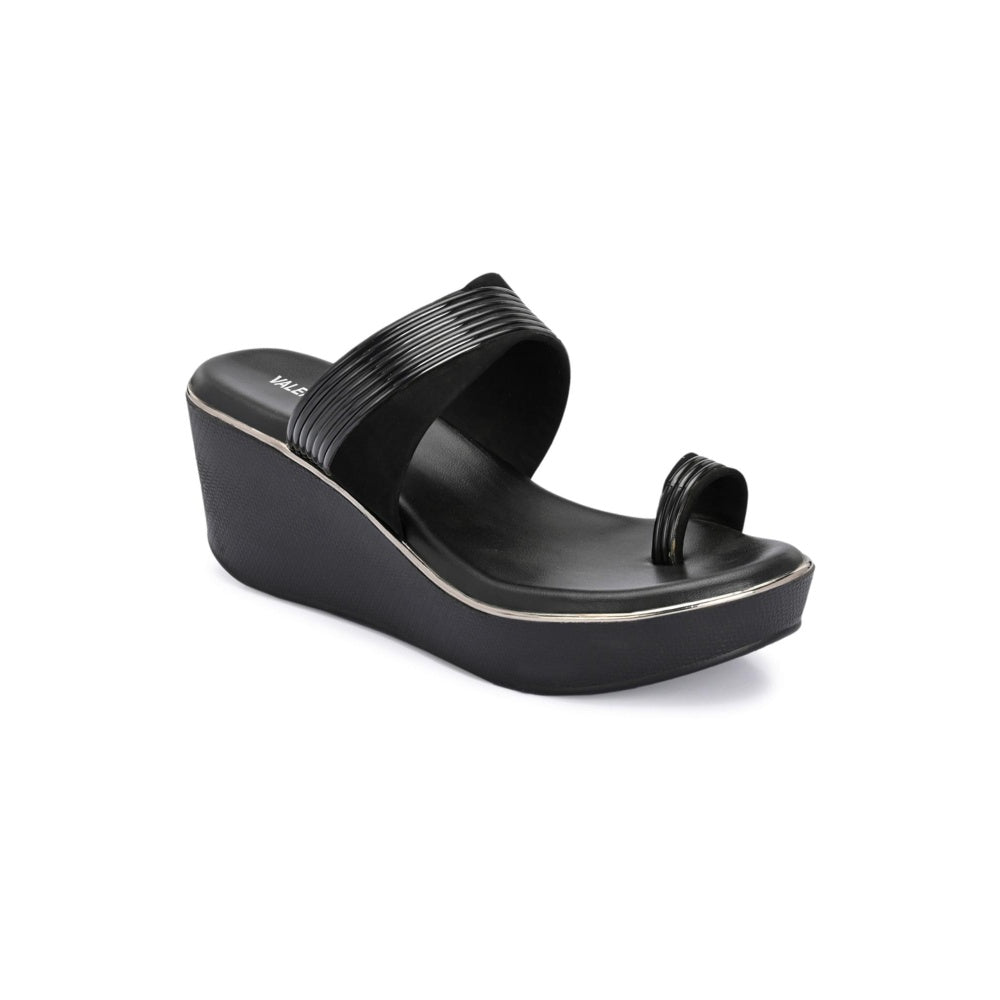 Valentino Women Black Wedges