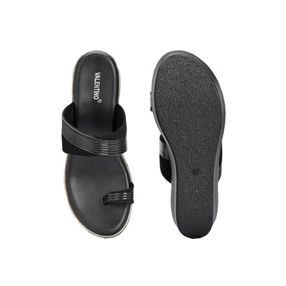 Valentino Women Black Wedges