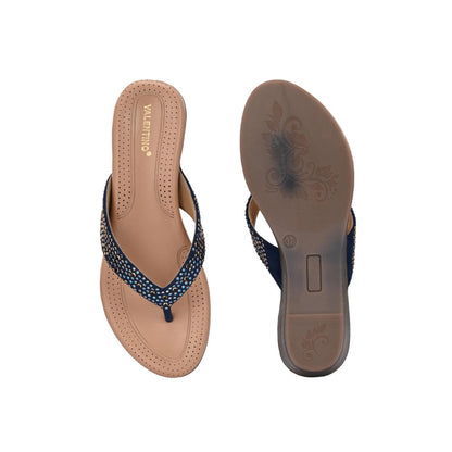 Valentino Women Navy Blue Sandals