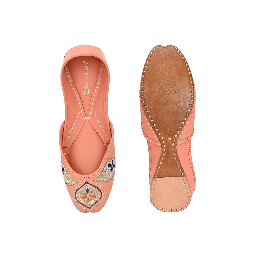 Valentino Women Peach Juttis
