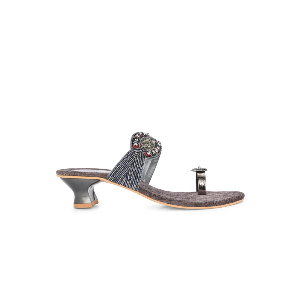 Valentino Women Grey Sandal Heels