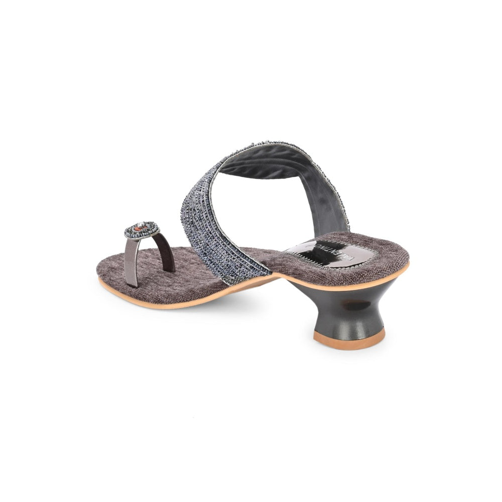 Valentino Women Grey Sandal Heels