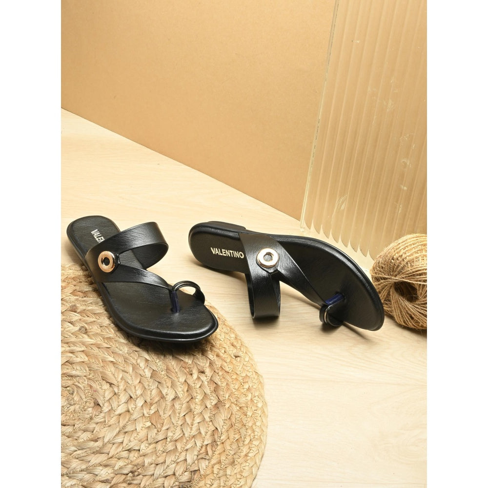 Valentino Women Black Sandals