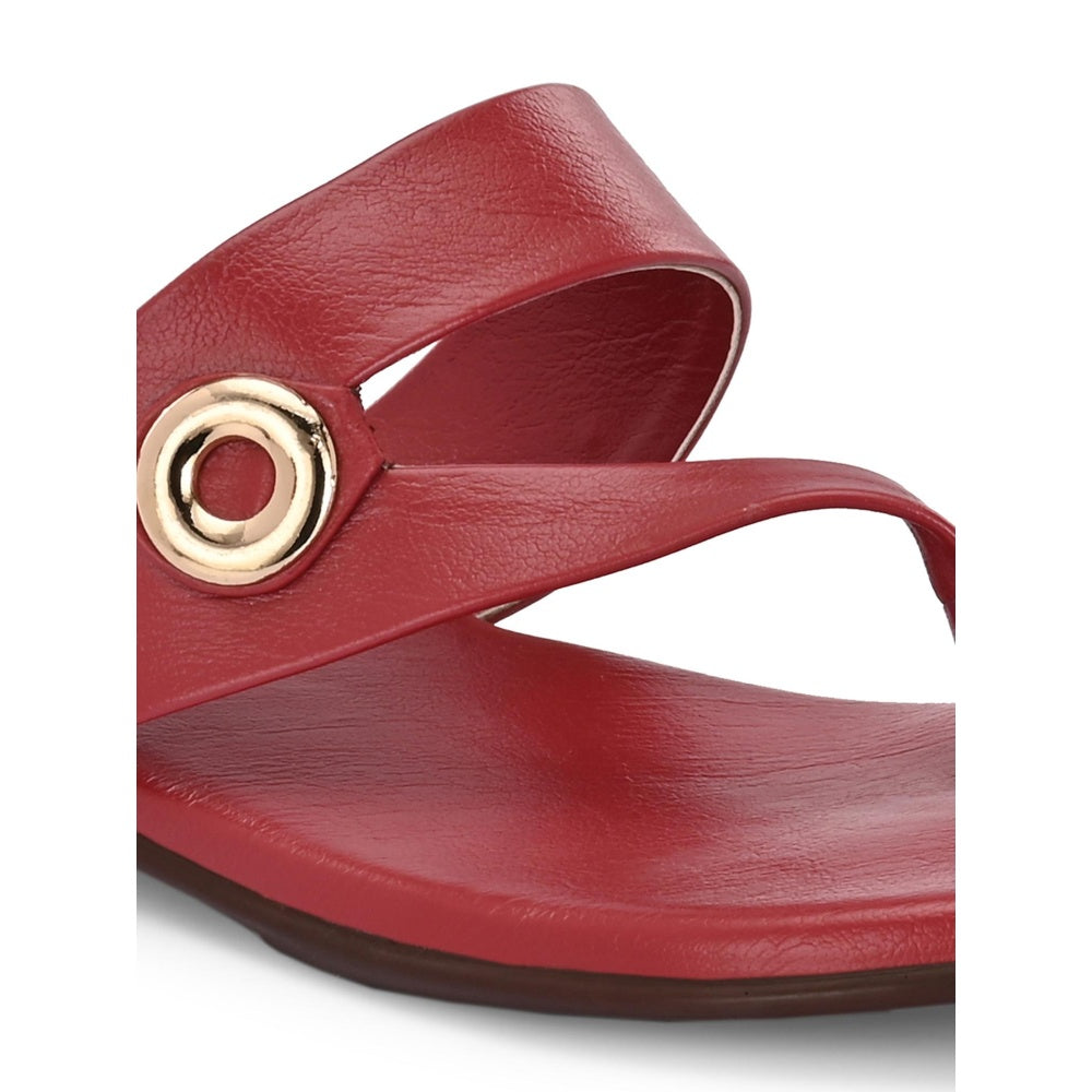 Valentino Women Maroon Sandals