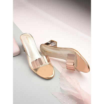 Valentino Women Premium Rose Gold Sandal Heels