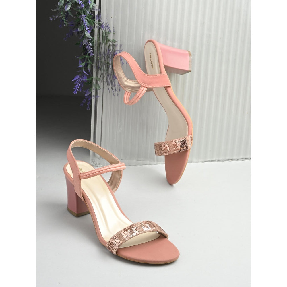Valentino Women Premium Pink Sandal Heels