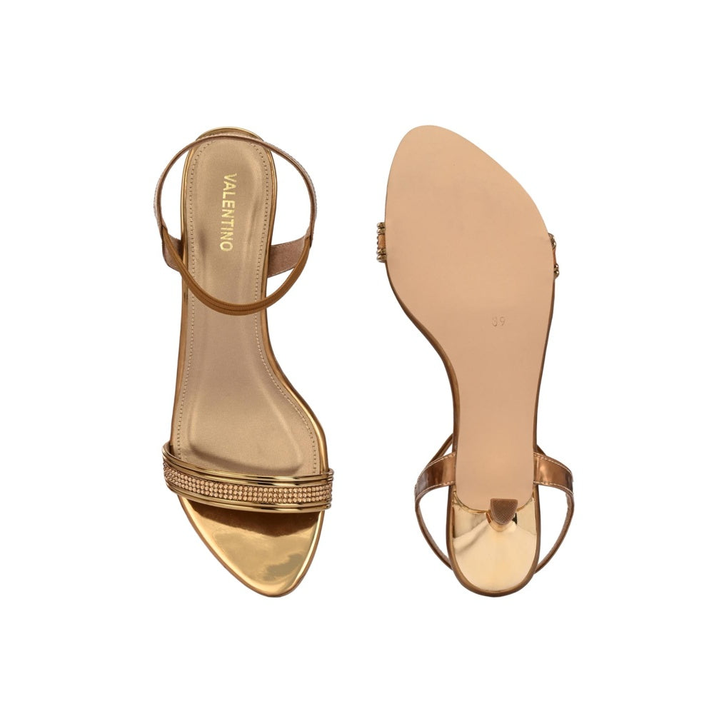 Valentino Women Premium Bronze Sandal Heels
