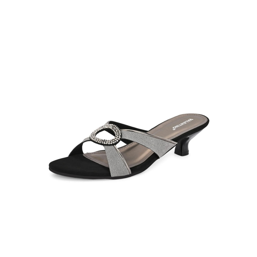 Valentino Women Premium Silver Sandal Heels