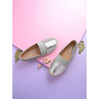Valentino Women Silver Casual Loafers