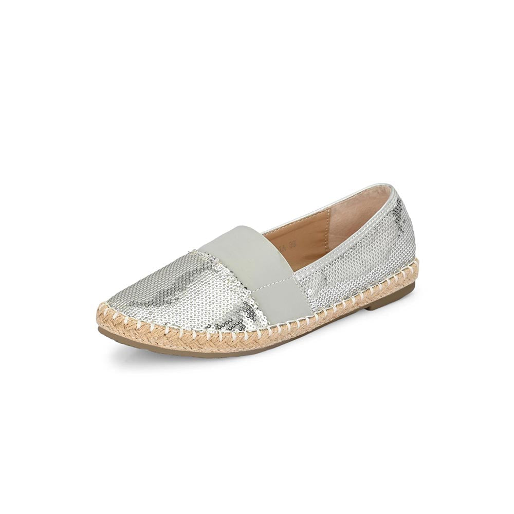 Valentino Women Silver Casual Loafers