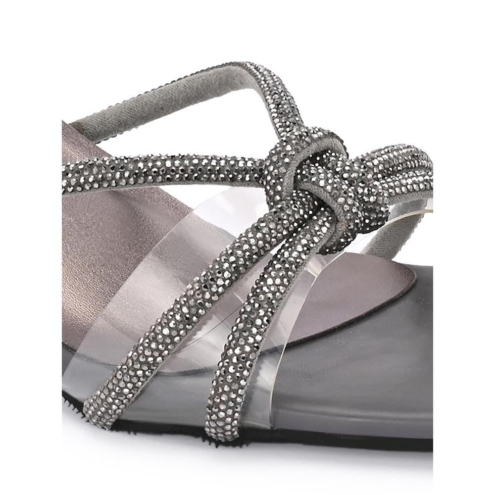 Valentino Women Premium Silver Sandal Heels