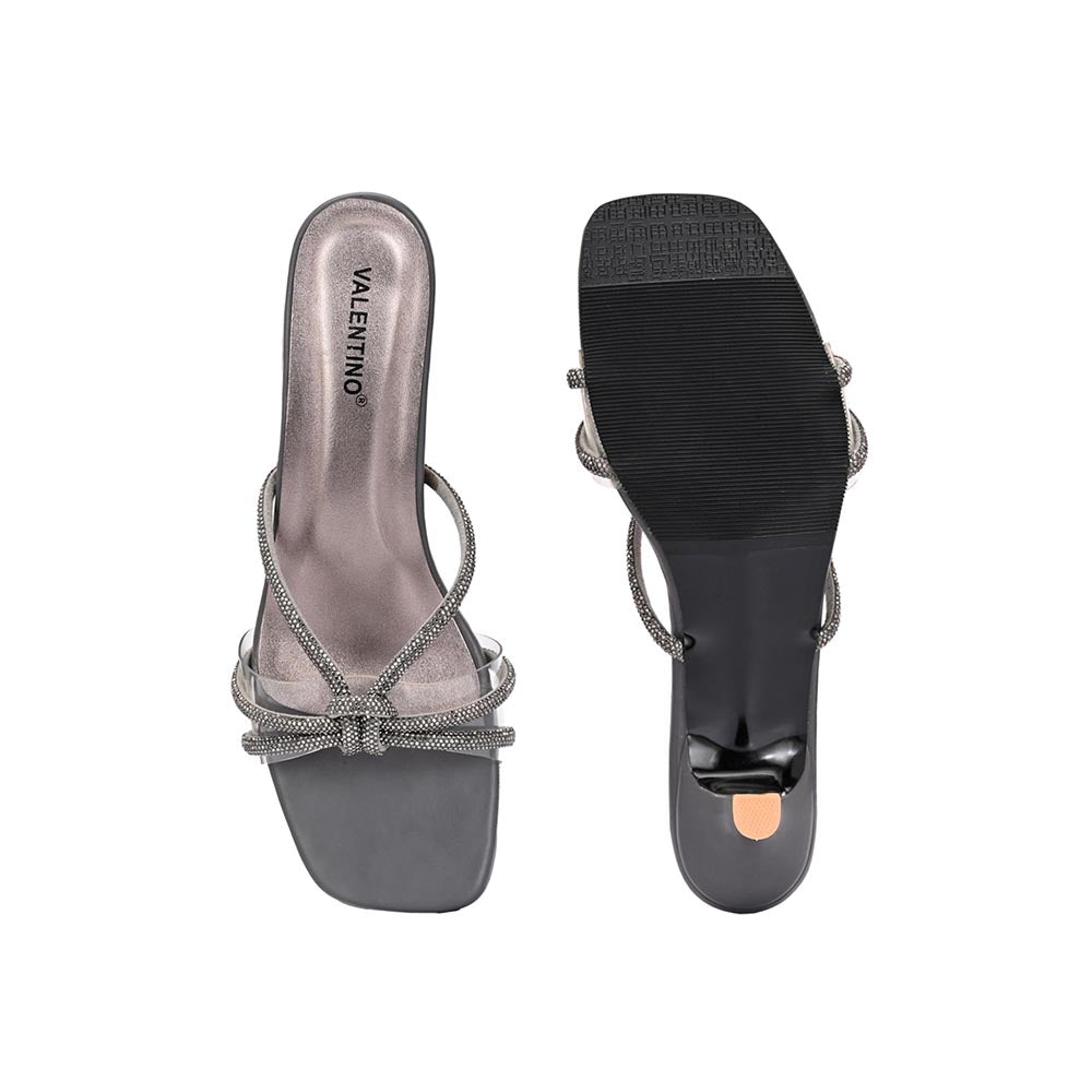 Valentino Women Premium Silver Sandal Heels
