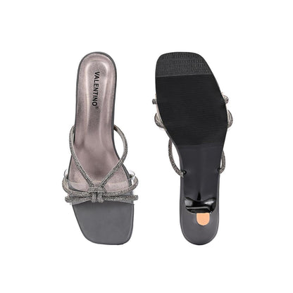 Valentino Women Premium Silver Sandal Heels