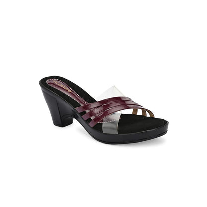 Valentino Women Premium Maroon Sandal Heels